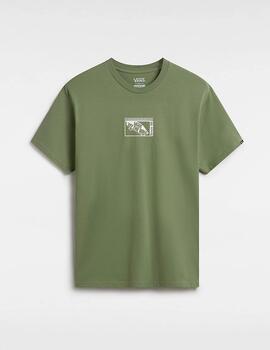 Camiseta Vans 'Tech Box' Verde