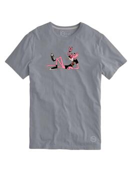 Camiseta Tys 'Rock & Pink' Gris