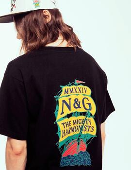Camiseta Grimey 'Mighty Harmonist Nautica' Negro