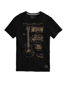 Camiseta TYS 'Guitarra' Negro