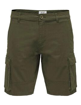 Bermuda Only & Sons 'Stage Cargo' Verde