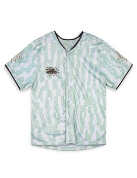 Camisa Grimey 'Lucky Dragon' Unisex Baseball Verde Blanco