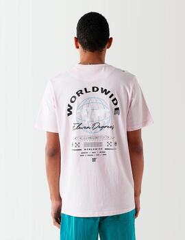 Camiseta 11º 'Worldwide Graphic' Rosa