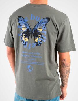 Camiseta Only & Sons 'Keane Butterfly' Gris Verdoso