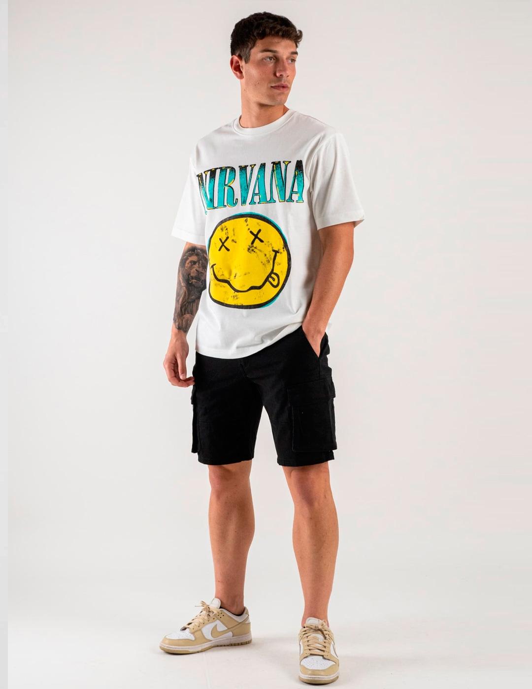 Camiseta Only & Sons 'Nirvana Life' Blanco