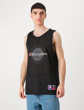 Camiseta Champion 'Modern Basket' Negro