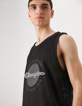 Camiseta Champion 'Modern Basket' Negro
