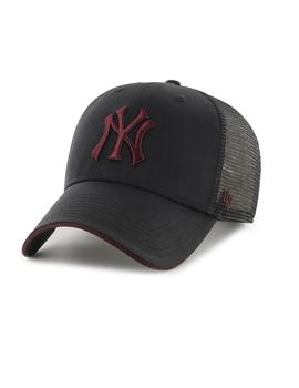 Gorra `47 Brand 'New York Yankees' trucker negro/granate.