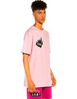 Camiseta Grimey 'Burn The Fire' Rosa