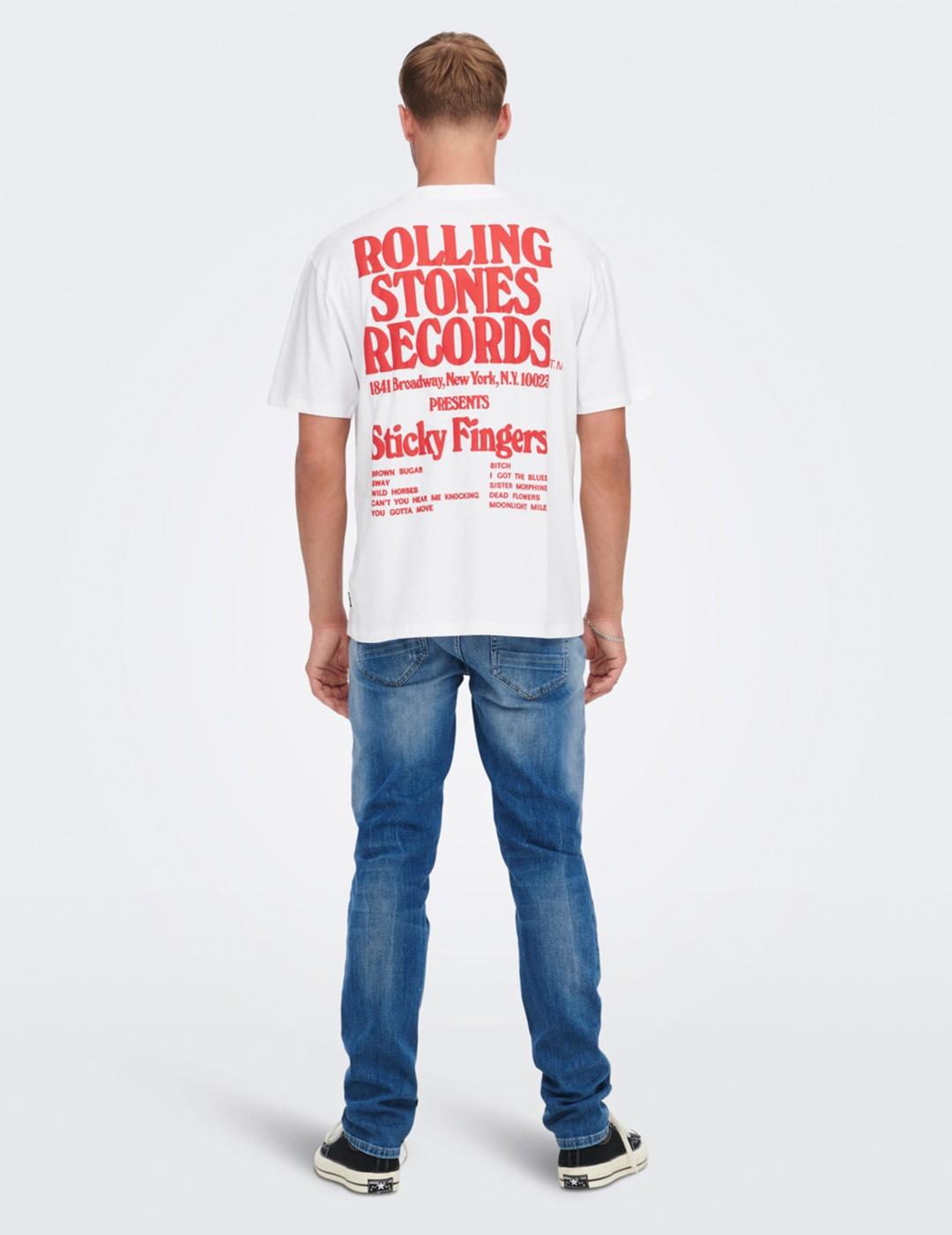 Camisera Only&Sons 'Rolling' Blanco