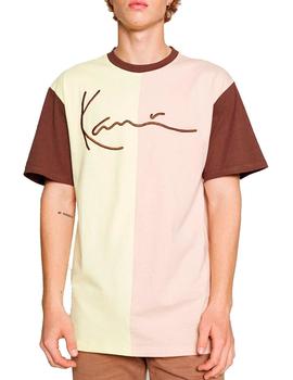 Camiseta Karl Kani 'Signature Block' Amarillo