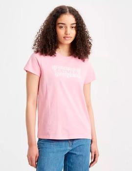 Camiseta Levi´s MUJER 'Perfect Tee' Zebra Rosa
