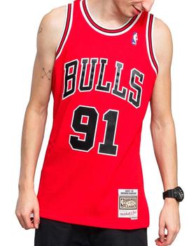 Camiseta Mitchell & Ness 'Dennis Rodman Bulls' Rojo