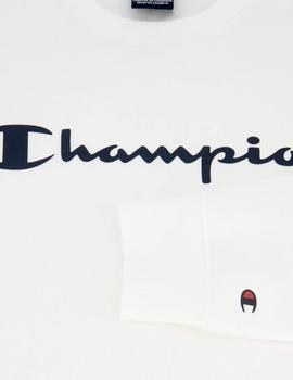Sudadera Champion Logo Blanco