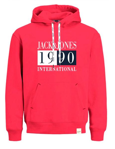 Sudadera Jack & Jones 'International' Capucha Rojo