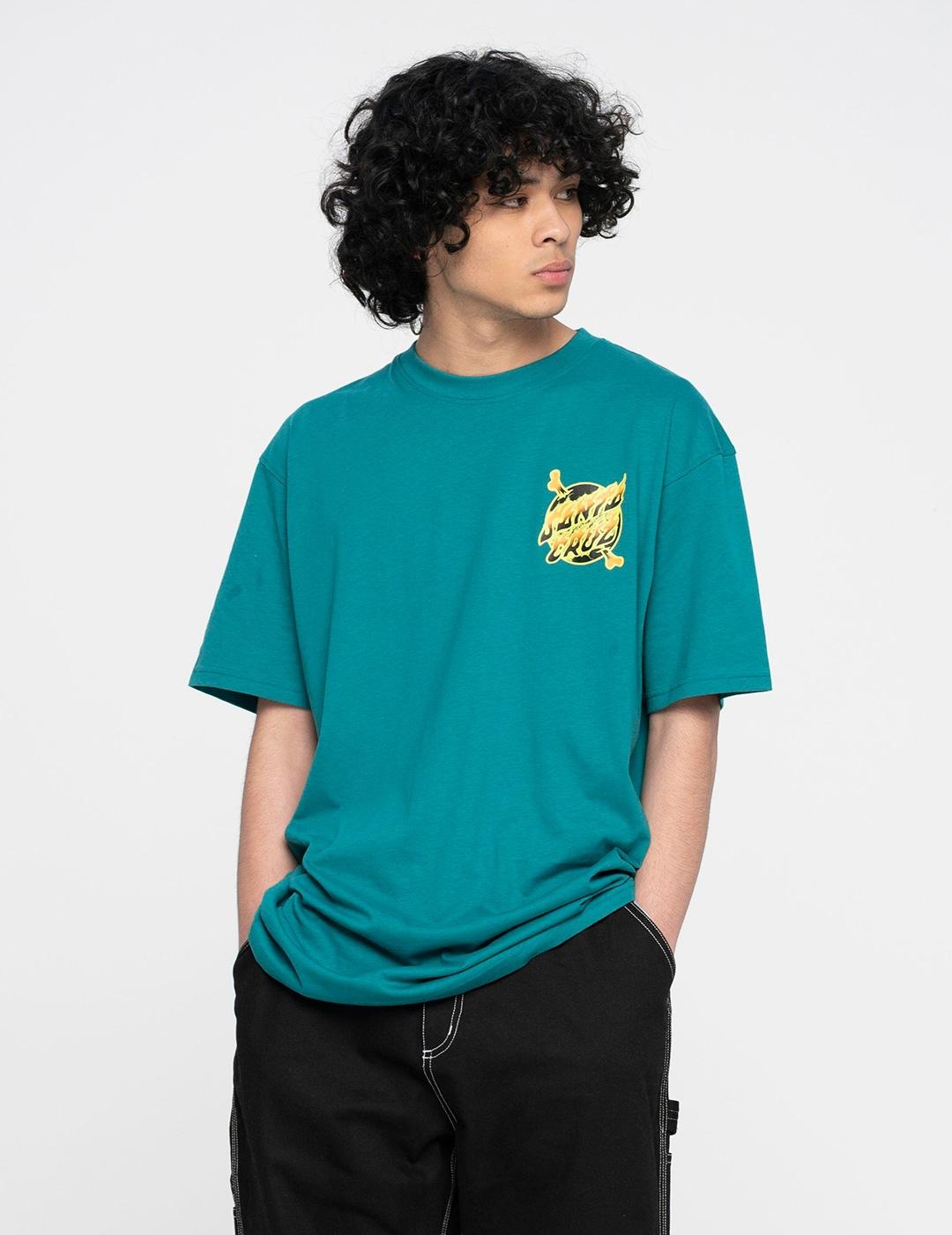 Camiseta Santa Cruz 'Volcano Dot' Verde