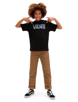 Camiseta Vans 'Classic Logo Fill' Junior Negro