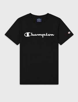 Camiseta Champion 'Logo Script' Junior Negro