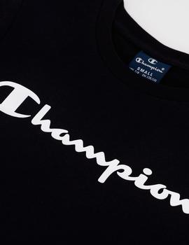Camiseta Champion 'Logo Script' Junior Negro