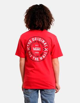 Camiseta Vans 'Custom Classic' Junior Rojo