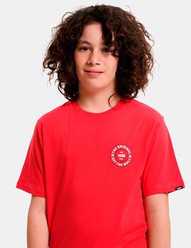 Camiseta Vans 'Custom Classic' Junior Rojo