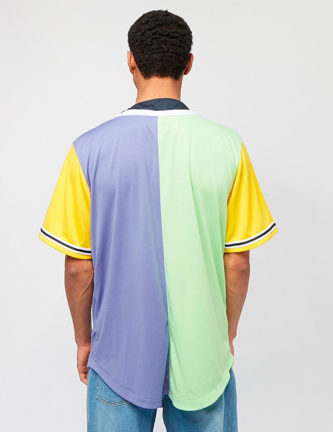 Camisa Karl Kani Serif Block Baseball Bicolor