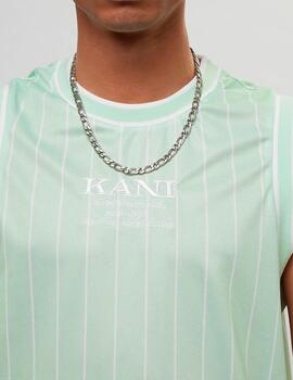 Camiseta Karl Kani 'Basketball Tank' Verde Agua