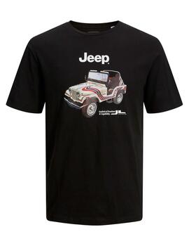 Camiseta Jack & Jones 'Jeep Graphic' Negro