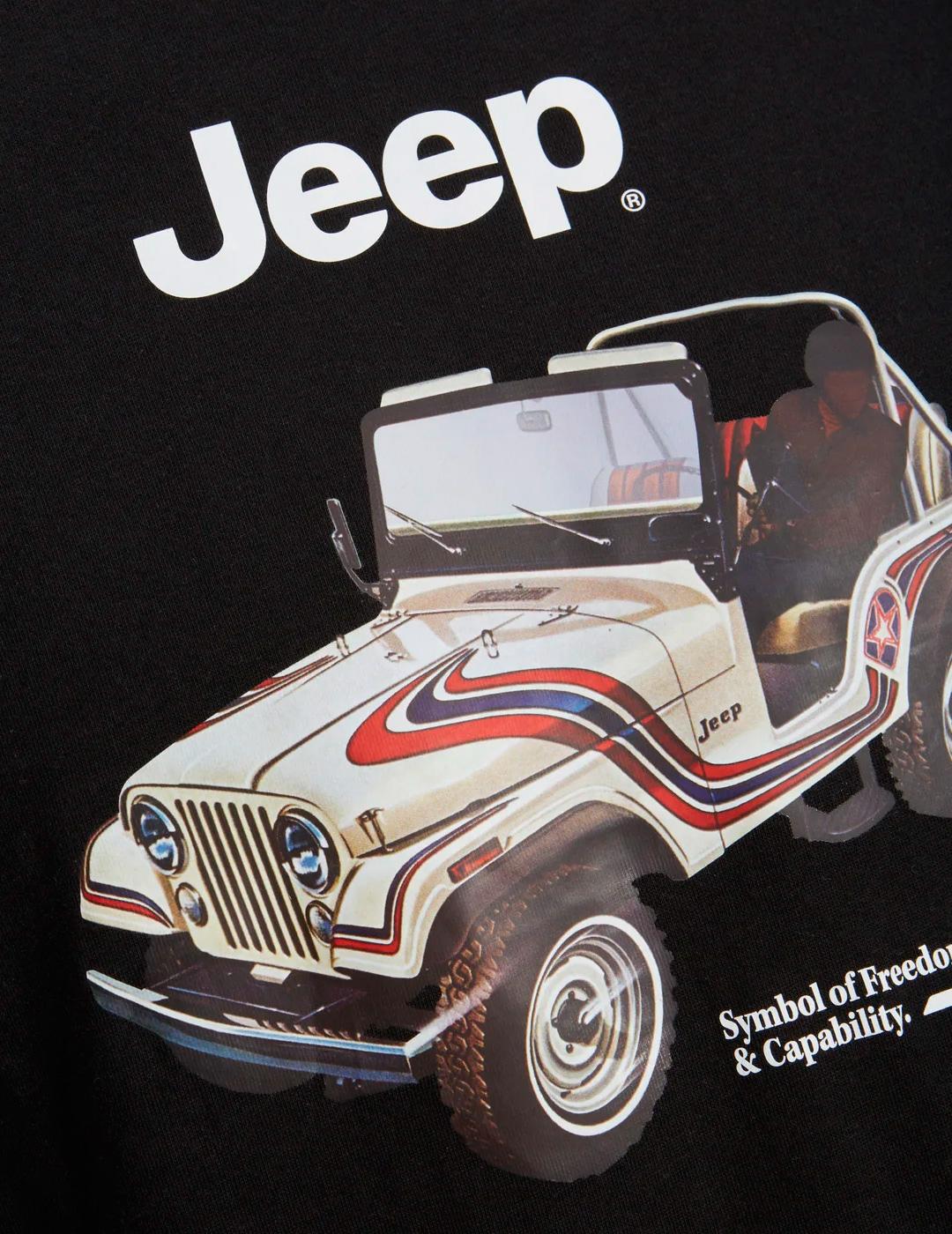 Camiseta Jack & Jones 'Jeep Graphic' Negro