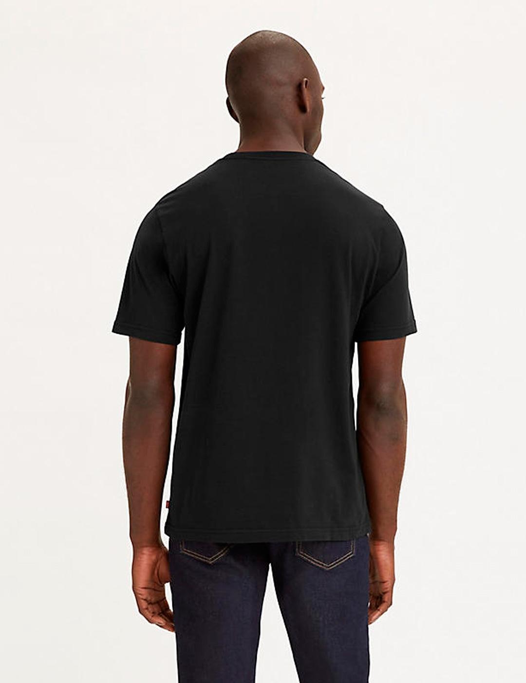 Camiseta Levi´s Logo Relieve Negro
