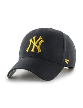 Gorra `47 Brand 'New York Yankees' Negro Dorado