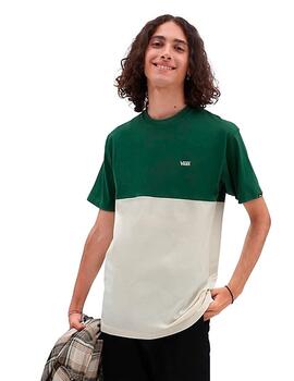 Camiseta Vans 'Colorblock' Verde Blanco
