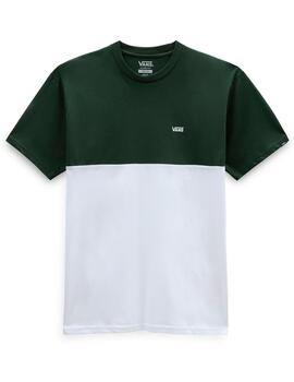 Camiseta Vans 'Colorblock' Verde Blanco