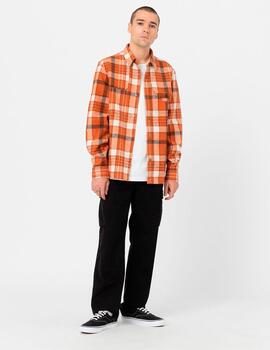 Camisa Dickies 'Nimmons' Cuadro Naranja