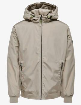 Chaqueta Only & Sons 'Maze' Beige Grisaceo