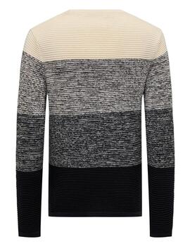 Jersey Only&Sons 'Hugo' Tricolor Negro