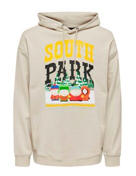 Sudadera Only&Sons 'South Park' Capucha Beige Claro