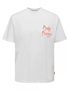 Camiseta Only&Sons 'Pink Floyd' Blanco