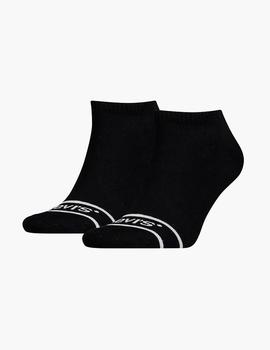 Calcetines Levi´s Tobilleros Pack x 2 Negro