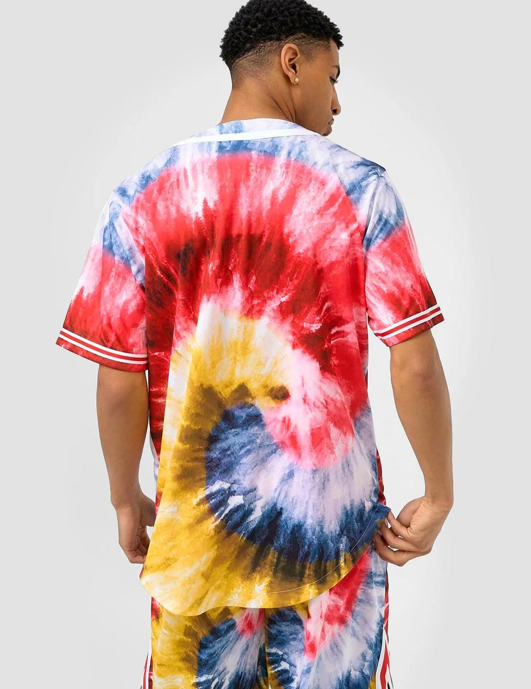 Camisa Karl Kani 'Serif Tie Dye' Multicolor