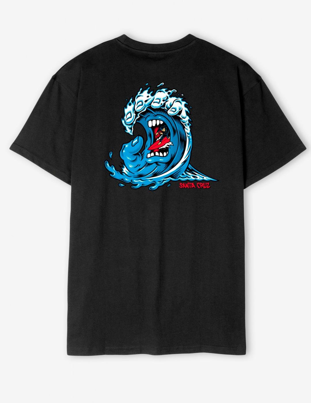 Camiseta Santa Cruz 'Screaming Wave' Negro